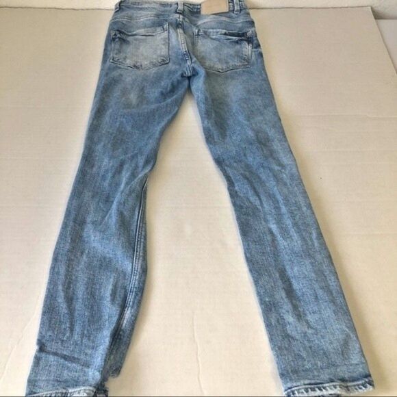 Zara Distressed Jeans Size 00 Some Stretch - Picture 6 of 12